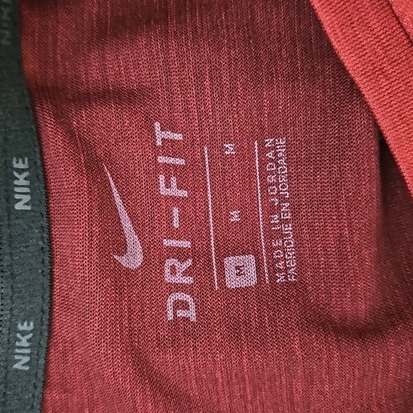 Nike Dri-Fit Men's Athletic T-Shirt Heathered Red Size Medium - Picture 3 of 5